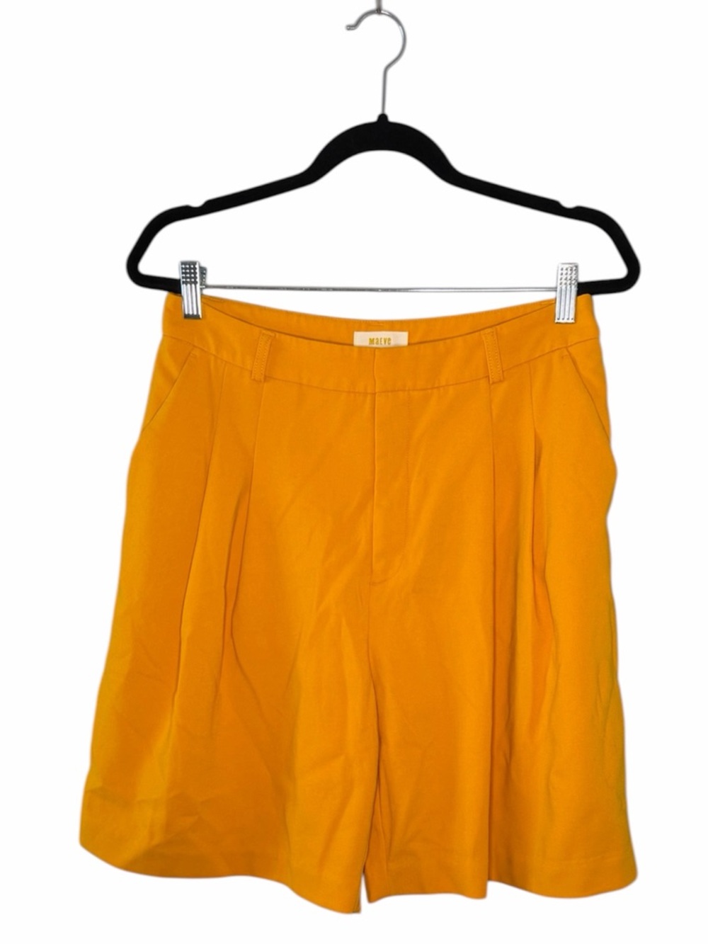 Anthropologie Maeve Avery Pleated‎ Shorts in Mango Mojito - Picture 4 of 8